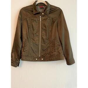 Olsen Europe Women's Jacket Olive Green Size 6 Military EUC